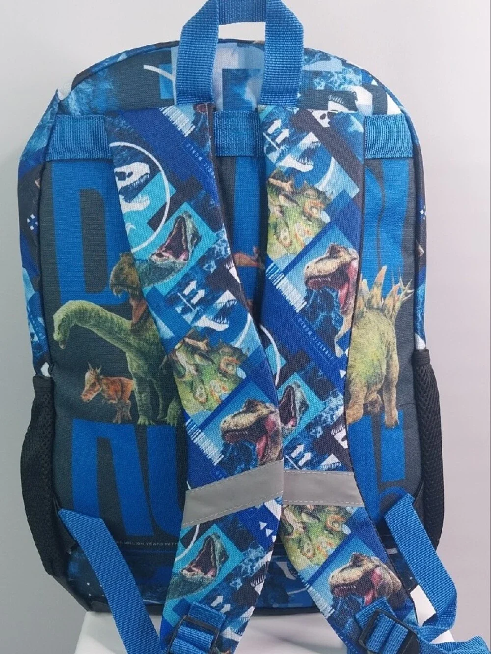Jurassic World Holographic Blue Dinosaur Kids Backpack
